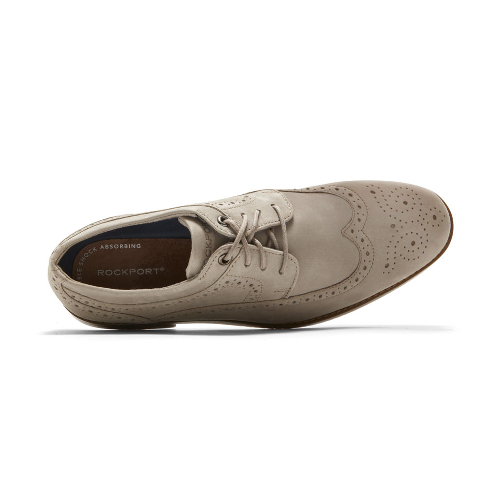 Rockport Oxfords For Mens Grey - Style Purpose 3 Wingtip - CQ9571026